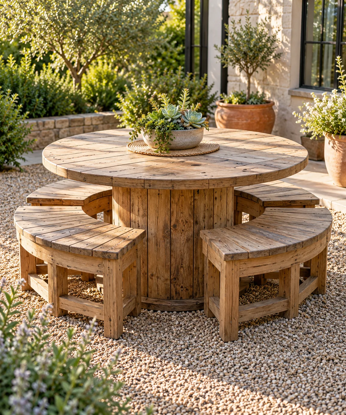 AI-generated editorial image inspired by patio seating ideas