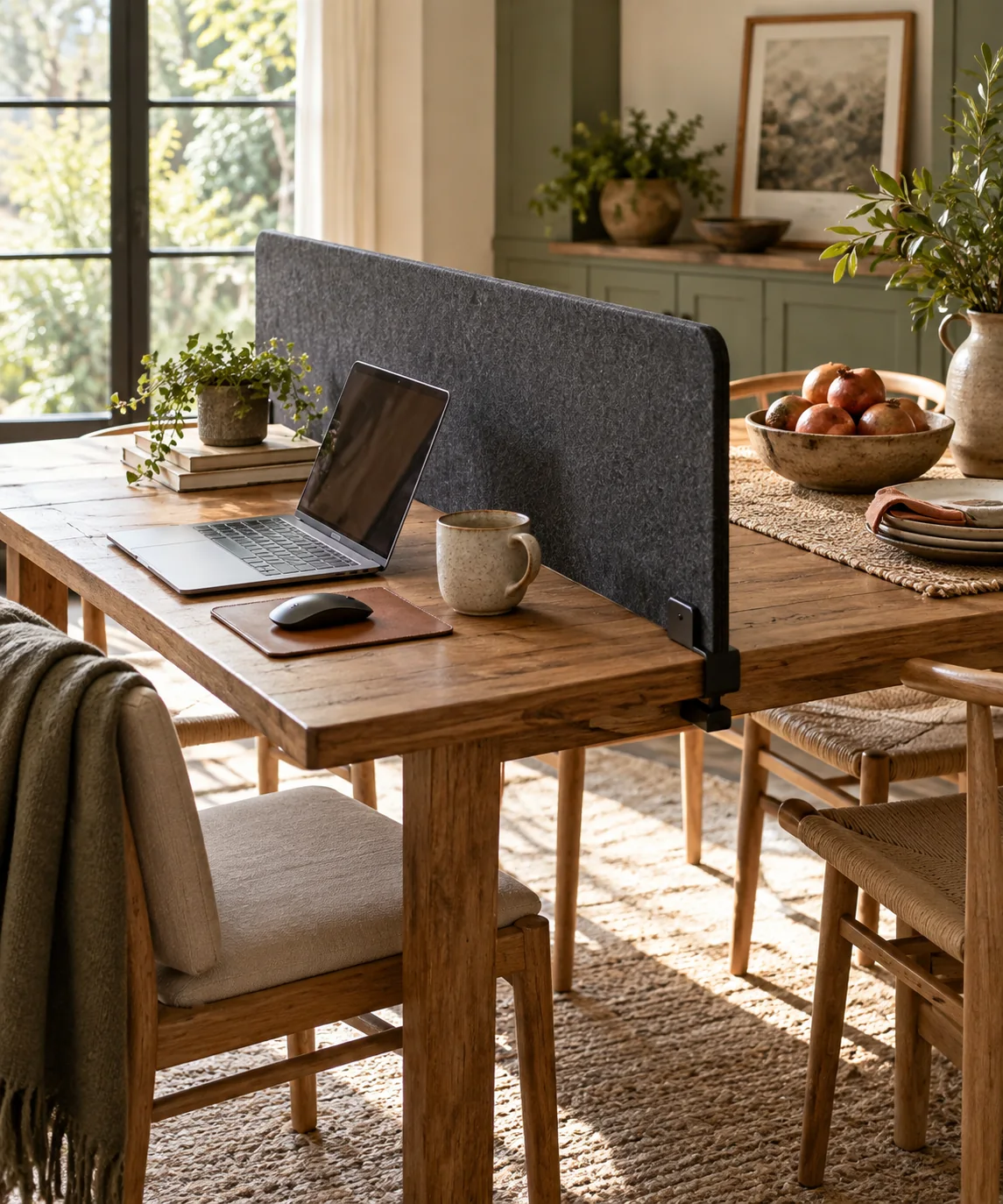 AI-generated editorial image inspired by compact home offices