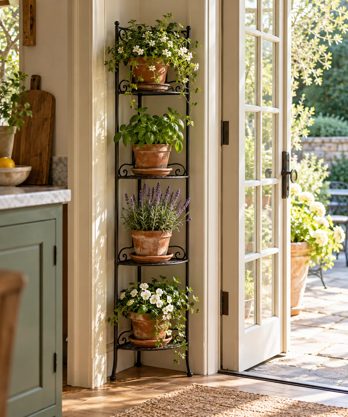 AI-generated editorial image inspired by indoor plant styling