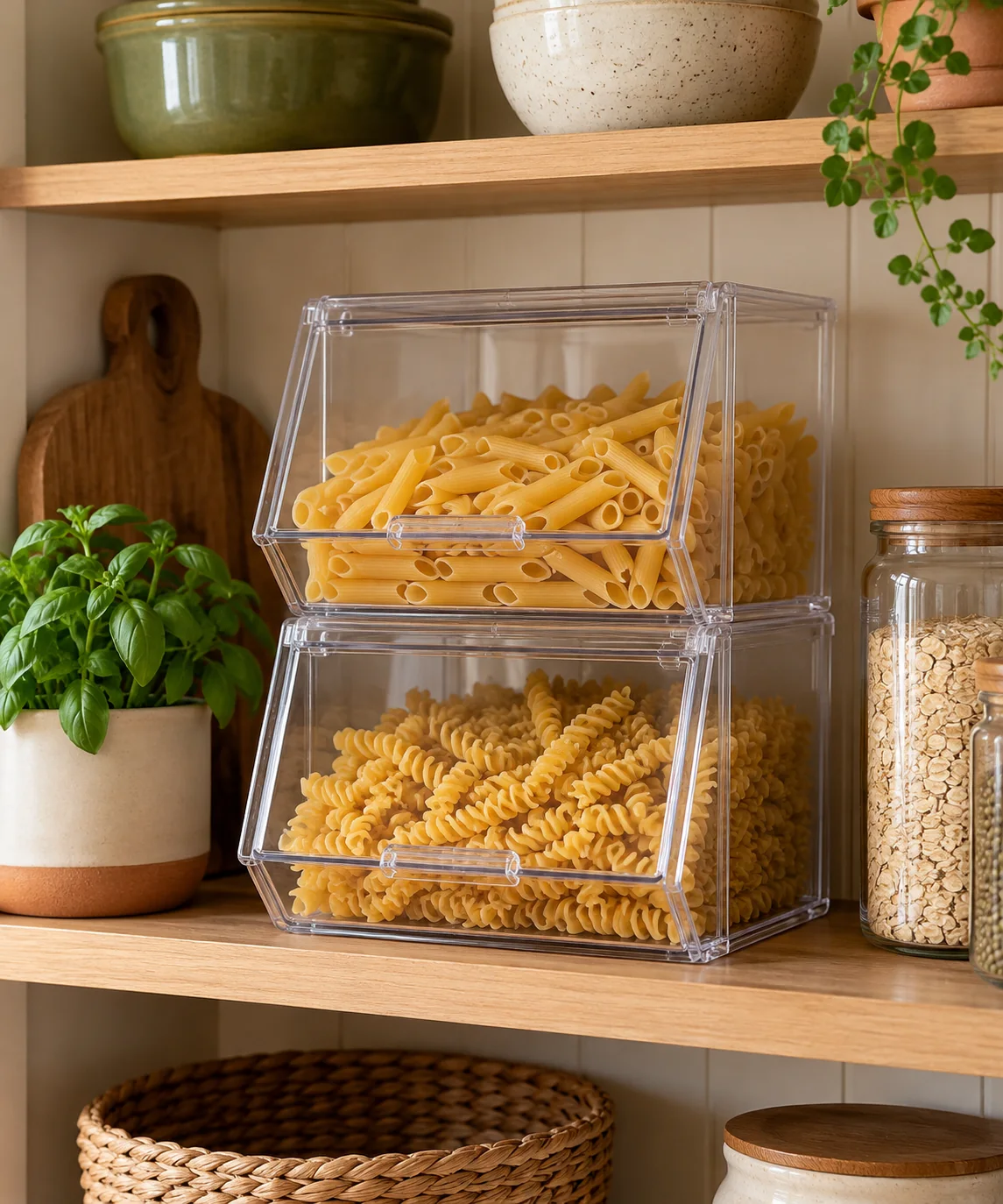 AI-generated editorial image inspired by pantry organization