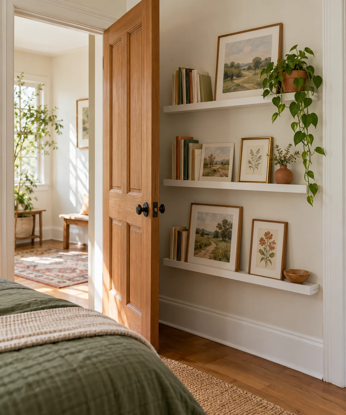 AI-generated editorial image inspired by small bedroom layouts