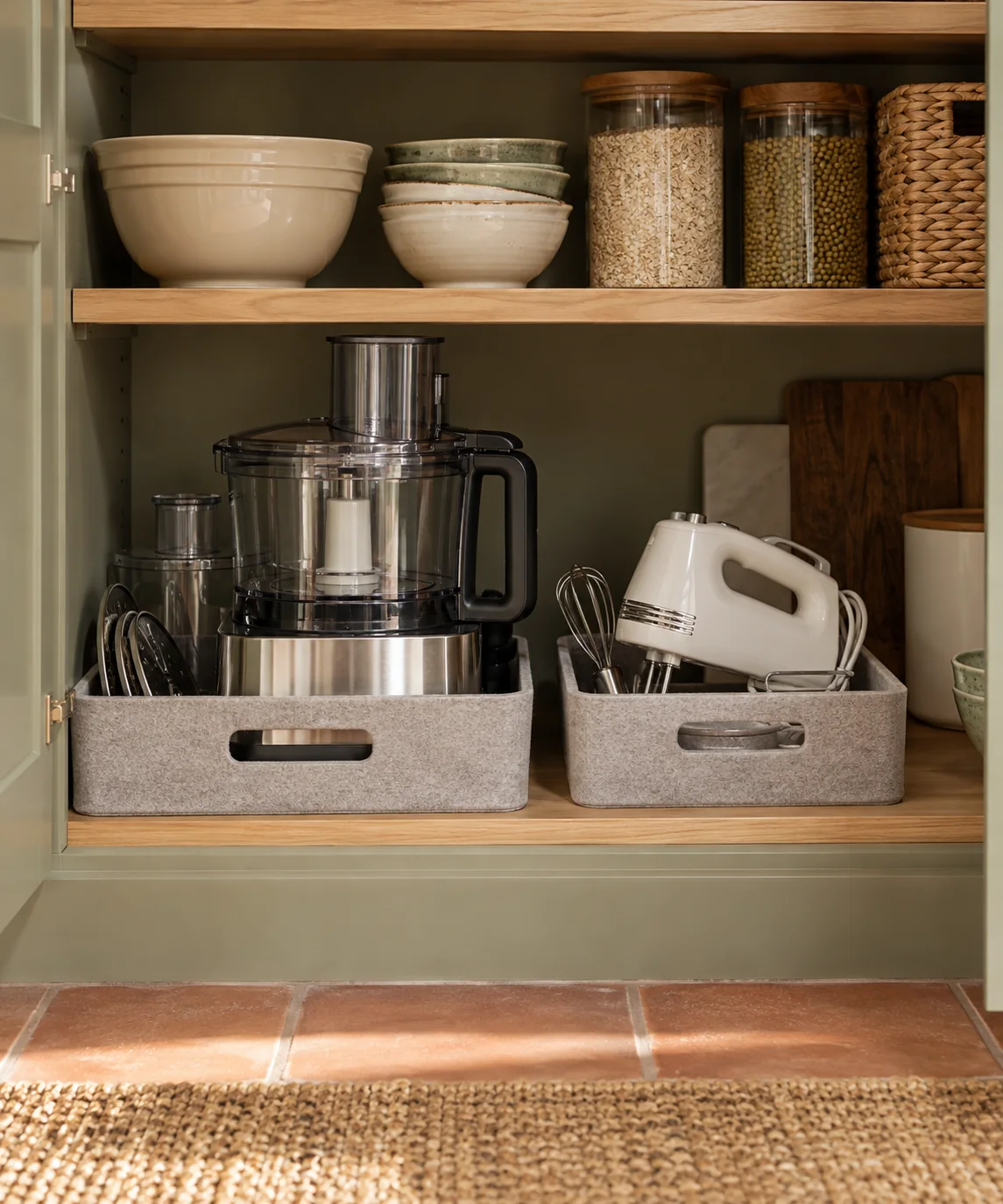 AI-generated editorial image inspired by pantry organization